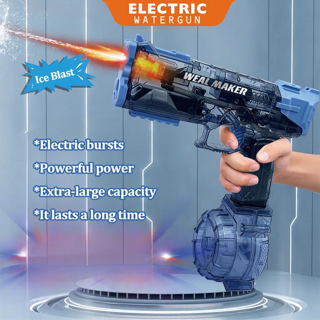 Wholesale LED Electric Burst Water Gun, High Power Automatic Kids S...