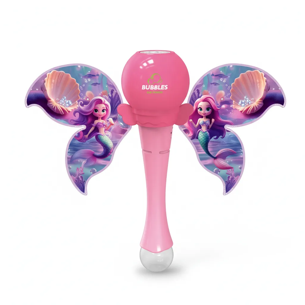 Wholesale Winged Mermaid Bubble Stick, Electric 6-Hole Bubble Wand ...