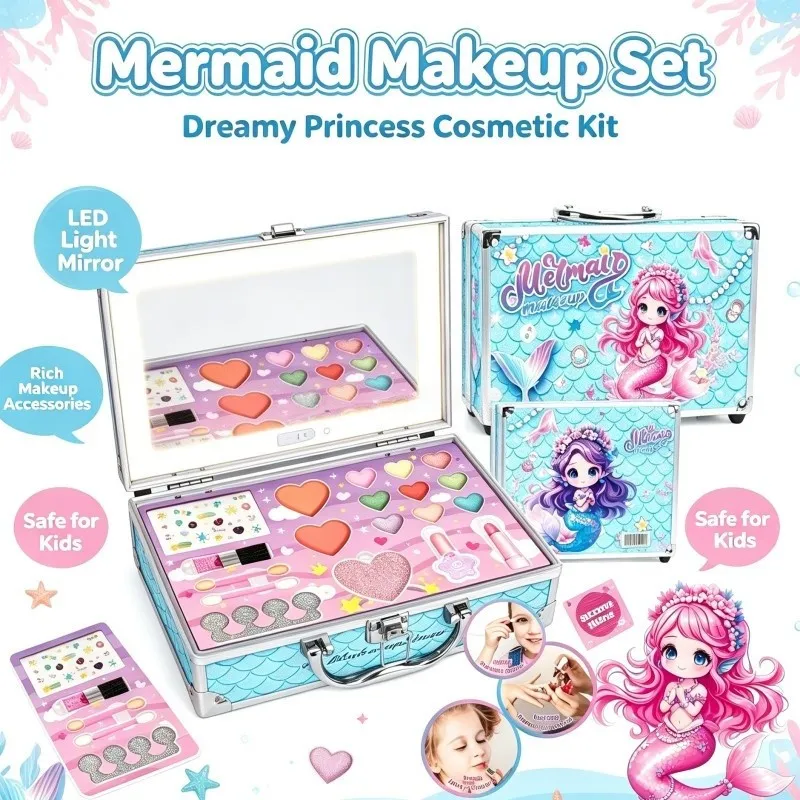 Mermaid Makeup Set with Accessories Detail