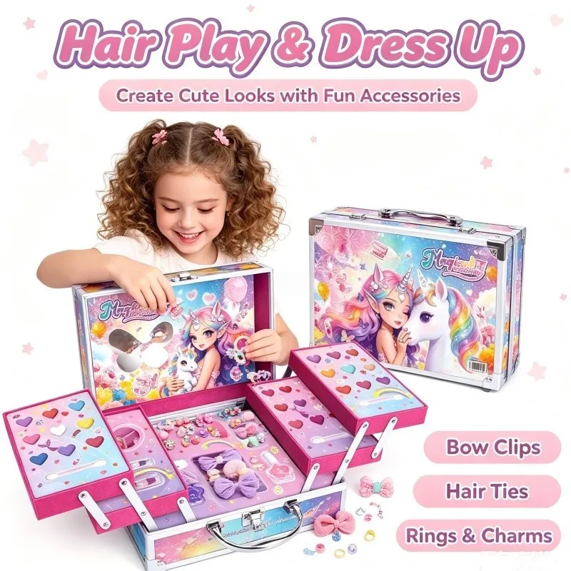 Closed Case Cover with Anime Unicorn Girl Design