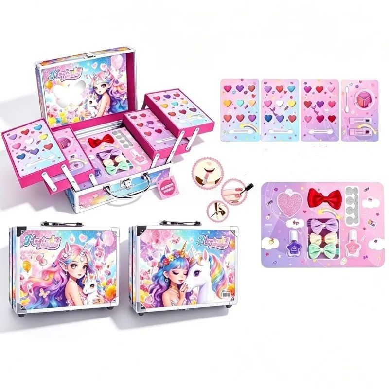 Princess Unicorn Beauty Set 3-Layer Aluminum Case - Main View