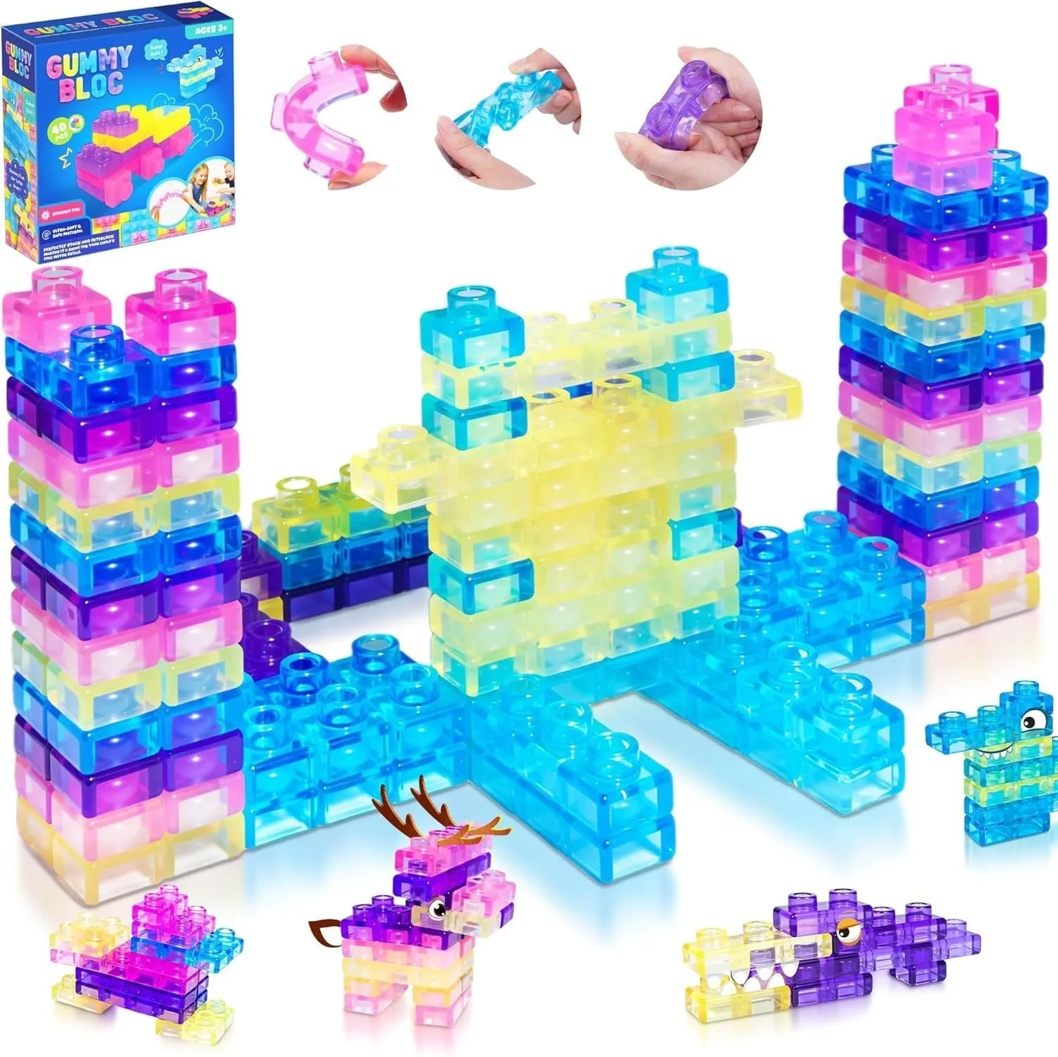 Soft Building Blocks Castle and Animal Creations