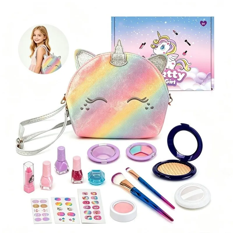 DIY Unicorn Rainbow Backpack Makeup Set - Main View