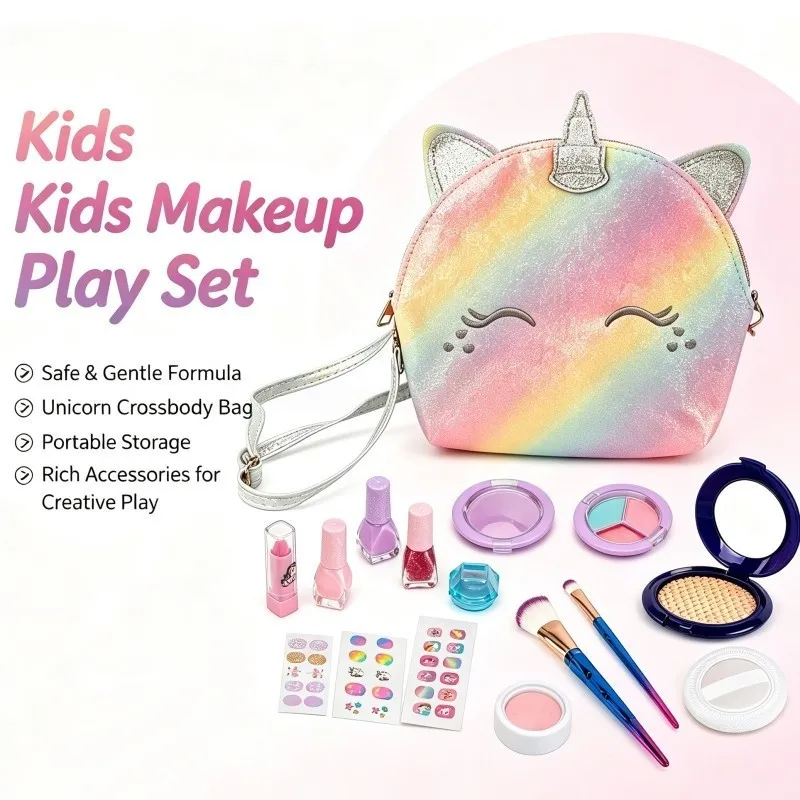Nail Polish, Lipstick and Brushes Inside the Kit