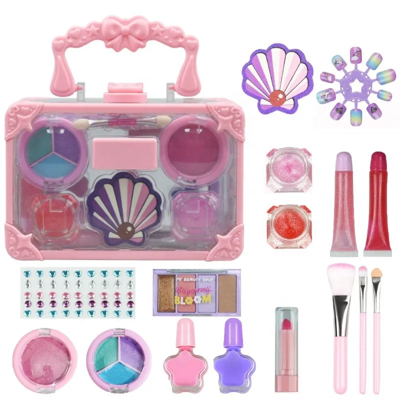 Makeup Treasure Box for Kids - Main View with All Accessories