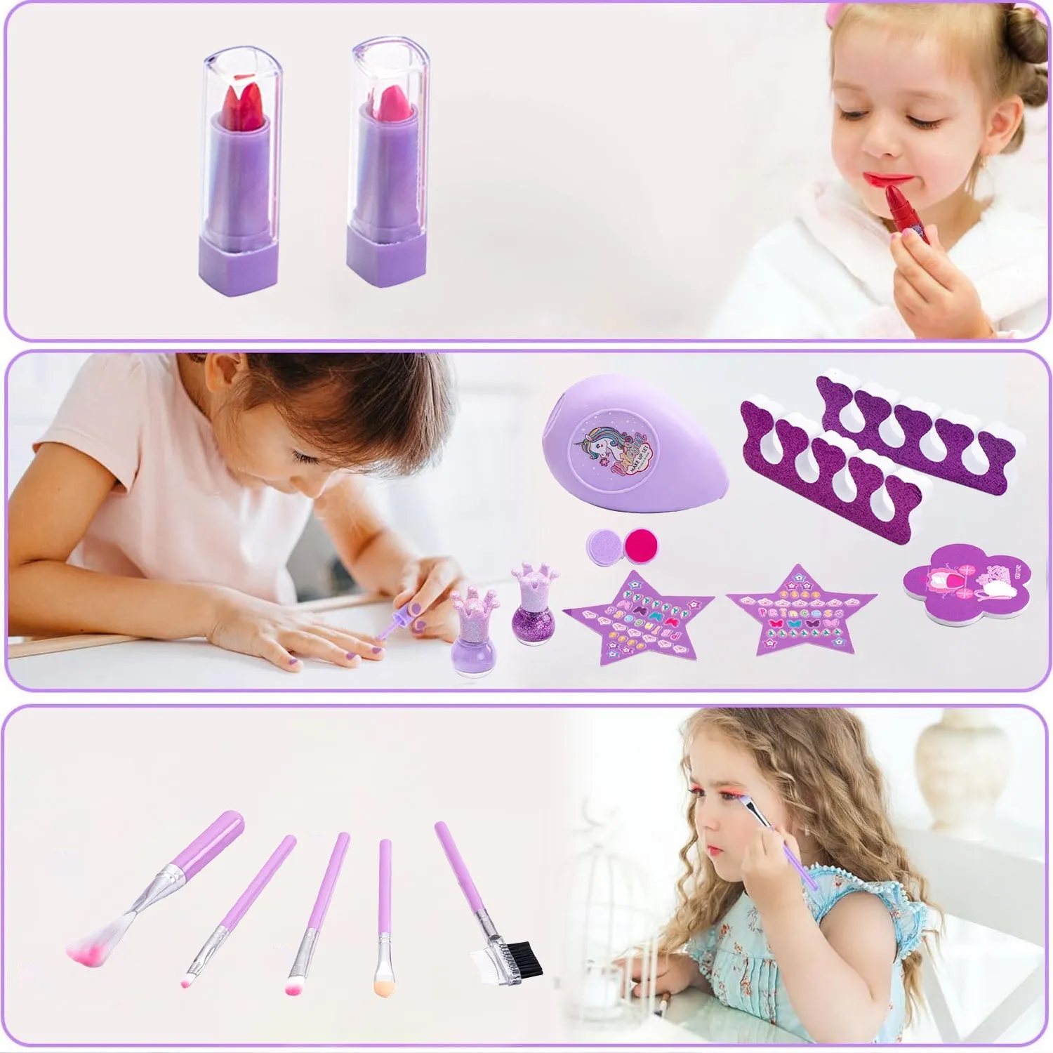 Wholesale Washable Kids Makeup Toy Set , Girls Cosmetic Kit, OEM/OD...