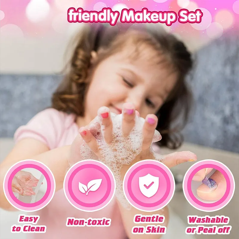 Wholesale Non-Toxic Children's Makeup Box, Washable Cosmetic Set Sa...