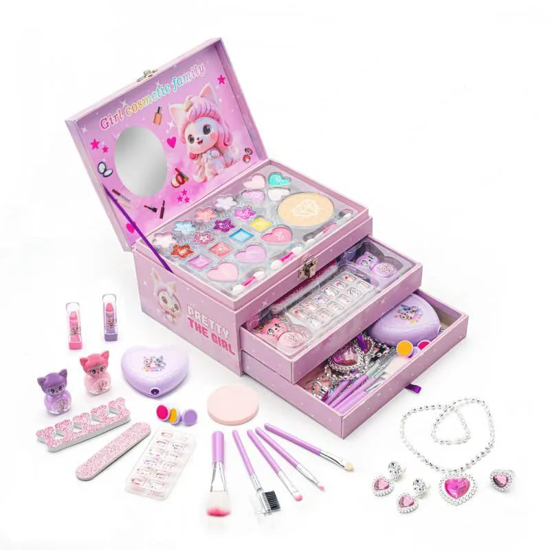 Wholesale Factory Direct Kids Makeup Set All-in-One Cosmetic Jewelr...