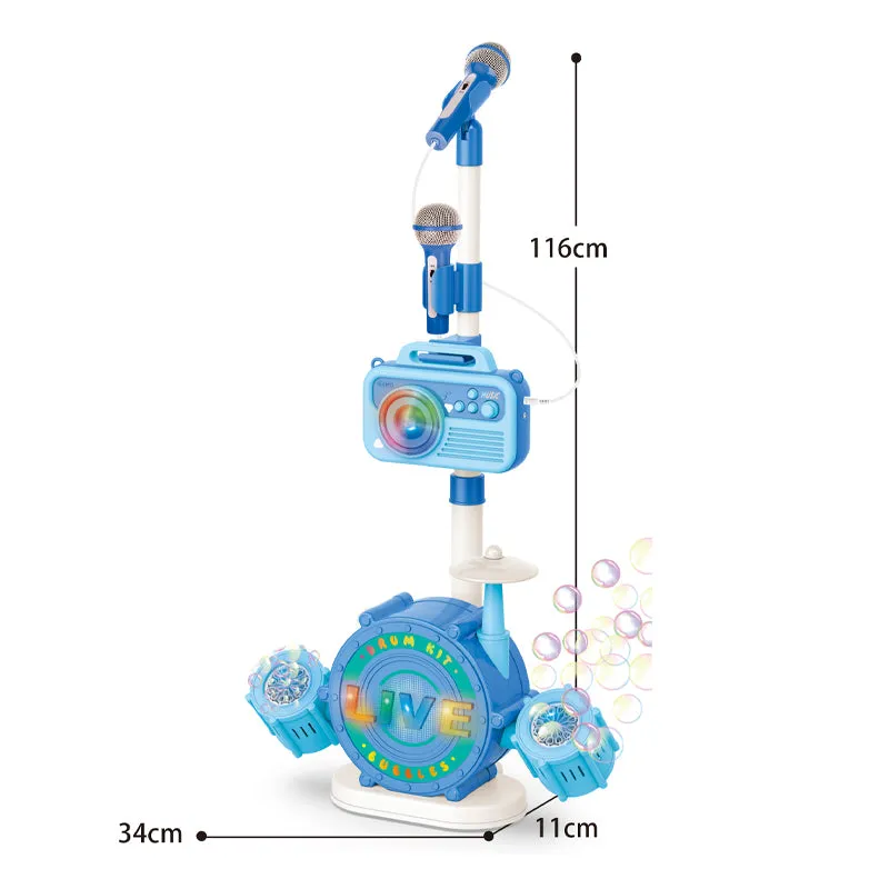 Wholesale Microphone Jazz Drum Style Bubble Machine with Music Ligh...