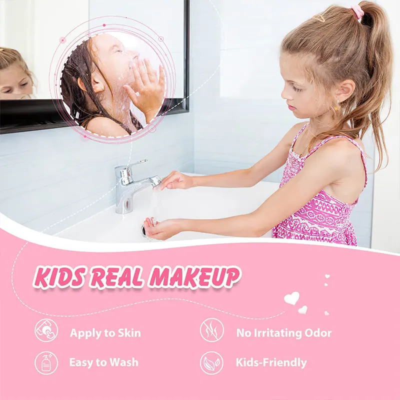 Factory Wholesale Kids Cosmetics Girl Makeup Toy Set Washable Prete...